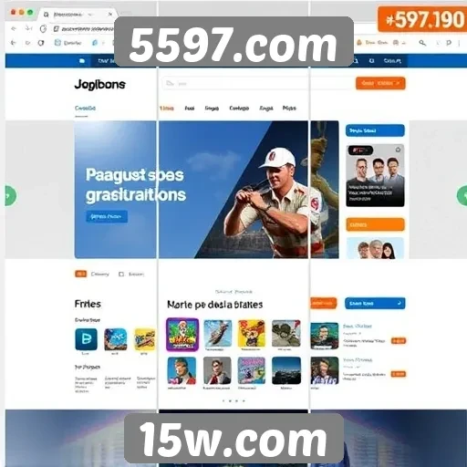 Evolução da interface do usuário no site de jogos 5597.com